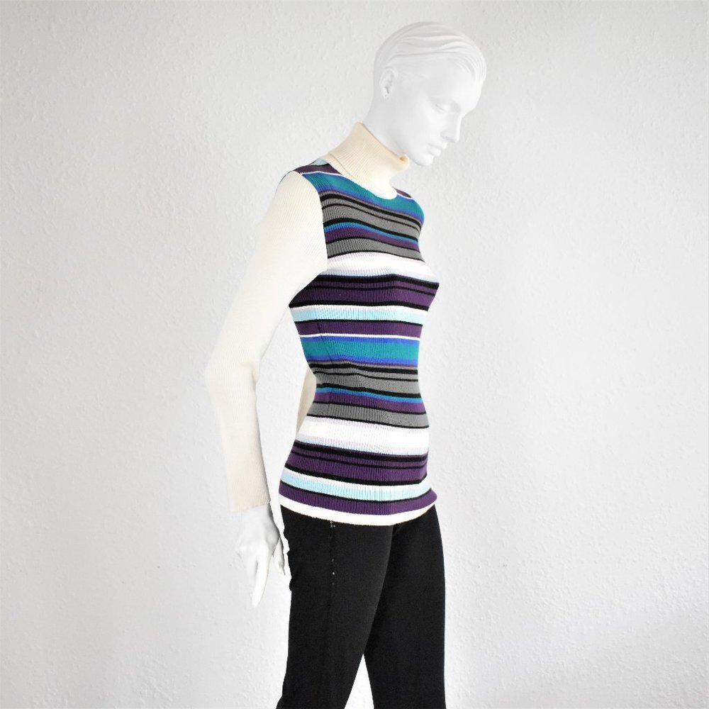 D&G Striped Turtleneck Wool Blend 34/48